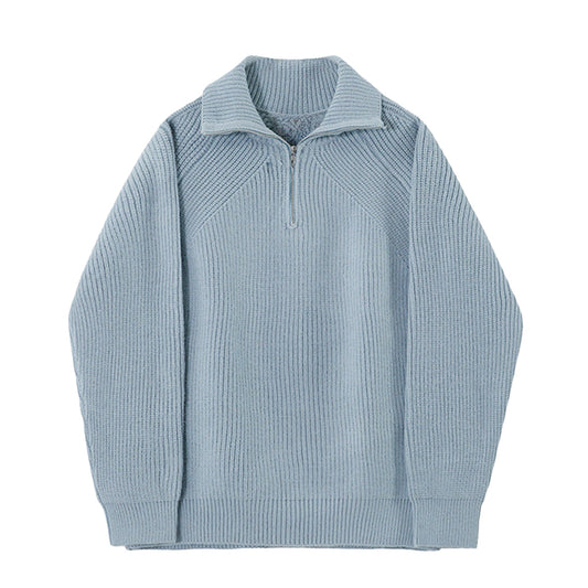 Azure Quarter-Zip Sweater