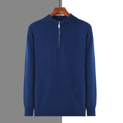 100% CASHMERE ZIP UP