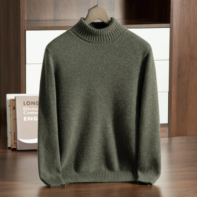 100% CASHMERE TURTLENECK