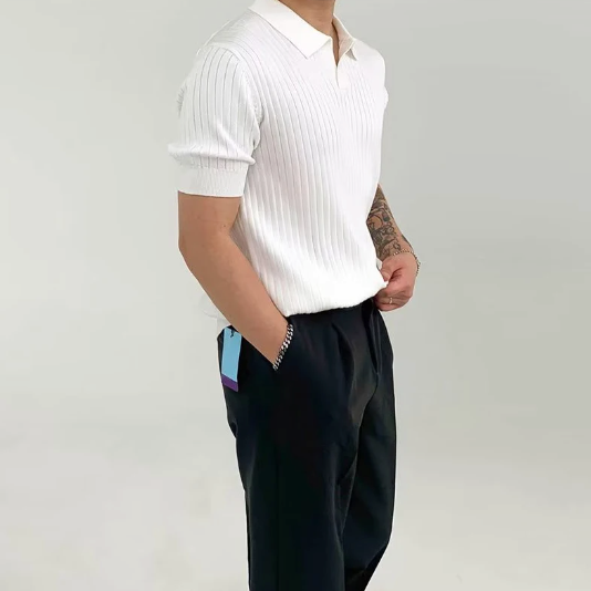 Pisa - Ribbed Cotton Polo