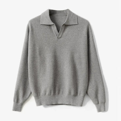 V-Neck Polo Sweater