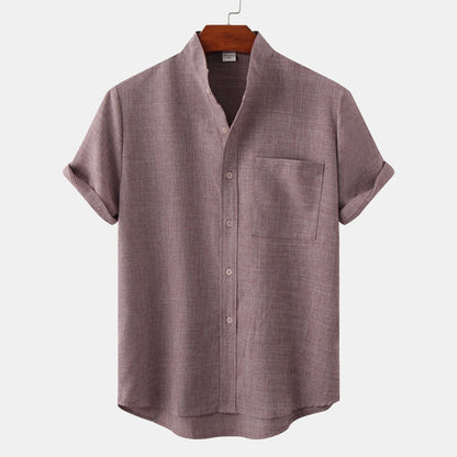 Cayetano | Camisa cuello mao de lino